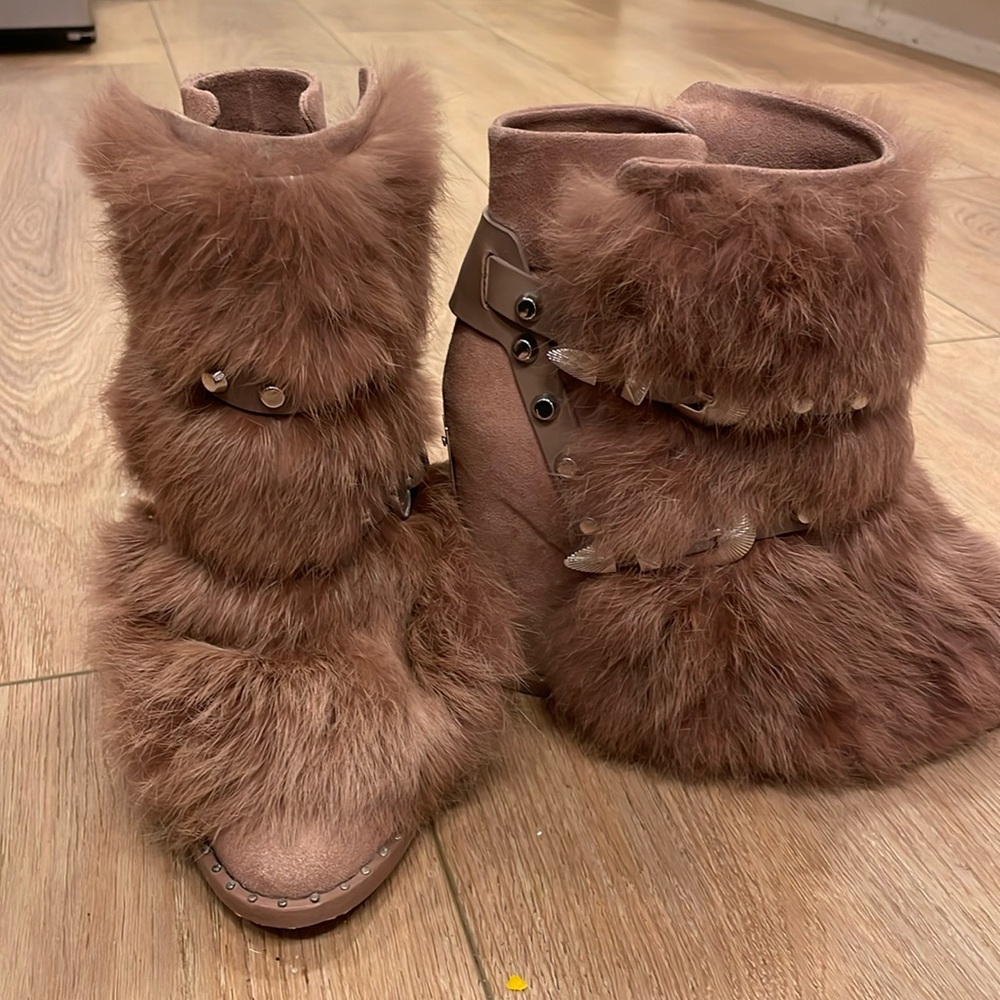 Ivy Kirzhner wedge booties. Size 7.5